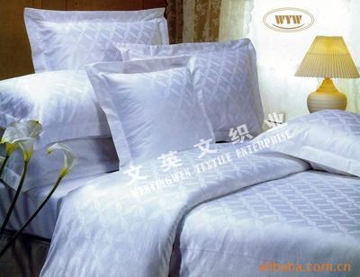 【供应酒店床上用品床单、被套、枕套】价格,厂家,图片,床品套装,北京文英文纺织品-
